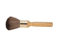 Cepillo para Plumero de Cuello de Peluquero, Ergonómico de Madera de Haya, Cepillos Portátiles de Fibra Fina, Respetuosos con la Piel, Cepillos de Nailon para Cara y Cuello