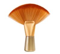 Cepillo para polvo de cuello, cepillo suave para limpieza facial, cepillo profesional para cortar el pelo, cepillo con forma de abanico, regalo