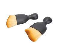 Cepillo para Quitar el Polvo de Grietas, Cepillo de Limpieza para Detalles del Interior del Coche, Antideslizante, Duradero, Fácil Almacenamiento para Vehículos (Yellow)