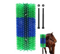 Cepillo para rascar la espalda del caballo, rascador para el caballo, masajeador de pelo con cepillo antiarañazos para ganado | Kit de aseo para mascotas para masaje com