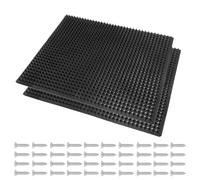 Cepillo para rascar para levantar, herramienta de de picadura de 2 piezas, rascador de animales de caballo pesado y granja con cerdas duraderas, mango ergonómico para gatillo, , perro