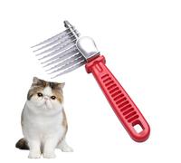 Cepillo para remover para perros - peine de aseo, herramienta de deshedding de mascotas | Cepillo ergonómico anti-deslizamiento con dientes de acero inoxidable, desenredado suave para eliminar nudos y