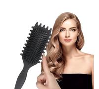 Cepillo para Rizos Curl Hair Defining Brush Curl Define Styling Brush, Unisex (A)