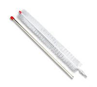 Cepillo para secadora de ropa White Pulsators con cepillo de limpieza de varilla de acero inoxidable para una eliminación eficiente de pelusas