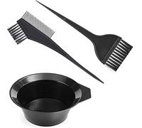 Cepillo para teñir el cabello, juego de tinte para el cabello con cepillo de peine y tazón para mezclar, herramienta de salón de bricolaje para aplicación de color, fácil de usar para cuidado de