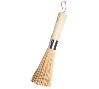 Cepillo para Wok, Wooden Kitchen Cleaning, Non-Scratch Washing Tool, with Hangable Loop, ideal for Cast Iron Care, Perfect for Home & Commercial Use, & Gentle Clean Solution