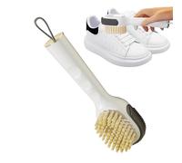 Cepillo para Zapatillas De Deporte - 2 En 1 Cerdas Reutilizables para Limpieza | Limpiador De Zapatillas con Exfoliante Y Porta Líquidos,para Cuidado Diario Reparación Mantenimiento Cuero