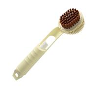 Cepillo para zapatos de cerdas suaves con dispensador de líquidos, zapatos multiusos con mango de agarre cómodo para colgar