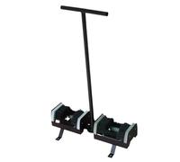 Cepillo para zapatos de exterior resistente con rascador de doble cara y mango, resistente al óxido y montaje en el suelo para una fácil eliminación del barro