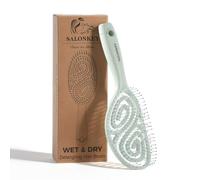 Cepillo Pelo Antirotura, Cepillo Desenredante para Pelo Seco y Mojado, Ecológico Peine Antitirones, Cepillo de Pelo para Mujer, Hombre y Niños, Hair Brush para Todo Tipo de Cabello (Verde)