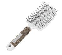 Cepillo Pelo Antitirones Peine en forma de arco, peine curvo grande, peine for peinar el cabello con forma hueca, peine for peinar masaje, cepillo for el cabello Cepillo Pelo (Color : A white)