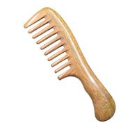 Cepillo Pelo, Peine de Madera Antirotura, Cepillo de Pelo Rizado y Peine de Púas Anchas Rizos Perfectos, Sándalo Verde Natural, Masajea el Cuero Cabelludo, Cuida el Cabello (estilo aleatorio)