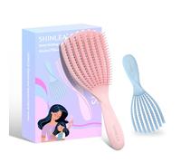 Cepillo Pelo - SHINLEA Cepillo pelo Antitirones - Elimina los Nudos,Cepillo para el Cabello Rizado para Mujeres,Hombres,Niños - Wet Hari Brush para Usar en Cabello Húmedo y Seco(Rosa y Azul)