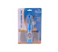 Cepillo Perro y Cepillo para Perros y Gato Kory - Cepillo para Mascotas de Pelo Largo y Corto - Herramienta Deslanadora y Quitapelos para Perros y Gatos - Peine Carda Multiusos