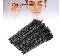 Cepillo Pestañas, Cepillo Cejas, Gupillones Desechables, 50Pcs Cepillo de Pestañas Desechable Cepillo de Maquillaje de Pestañas Desechables Mascara Wands Kits de Maquillaje Aplicador(Negro)