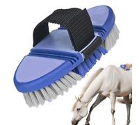 Cepillo plegable de crin de caballo - Para lavar y cepillar, elementos esenciales para el cuidado diario del caballo (colores aleatorios) Cepillo de crin Vista - Cepillo plegable, str