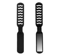 Cepillo plegable para el pelo, peine de viaje, cepillo compacto portátil, peine desenredante para cabello grueso, peine de bolsillo para peinar sobre la marcha, pelo grueso y rizado, coche de viaje