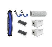 Cepillo principal, cepillo lateral, filtro HEPA, paño for fregona, bolsa for el polvo, Compatible con ECOVACS DEEBOT T80S Omni / X11 PRO Omni piezas de repuesto(SET A)