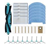 Cepillo principal paño de mopa filtro bolsa polvo Kit Lateral, Compatible con Ultenic for T20 Pro, accesorios Robot aspirador(SET B)
