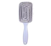 Cepillo profesional curvado para el cabello, antiestático, masaje para el cuero cabelludo, secado húmedo, seco, rizado, grueso, liso