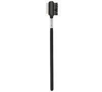 Cepillo profesional de acero inoxidable para cejas y pestañas, peine de maquillaje ergonómico antideslizante de 18,5 cm, herramienta portátil para cuidado facial y definición precisa