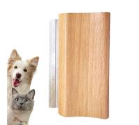 Cepillo profesional de desprendimiento, peine removedor de pelo con mango de madera, herramienta de aseo de mascotas, limpiador desenredante de 13,5 x 6 x 2 cm, para perros, , cachorros, caballos