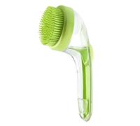 Cepillo profesional para aseo de mascotas - Cerdas de silicona, herramienta de lavado portátil antideslizante | Masage Scrubber para cabello largo y corto felino perros