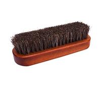 Cepillo profesional para pulir zapatos de cuero con pelo de caballo natural y mango de madera, suave con cuero, diseño duradero para botas, zapatos de vestir, ideal para el cuidado de zapatos de