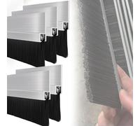 cepillo puerta entrada Paquete de 1, 2 y 5 sellos de cepillo para puerta garaje con tipo H, barrido inferior para uso industrial, pelado puerta enrollable(5 PCS,H 200 MM)