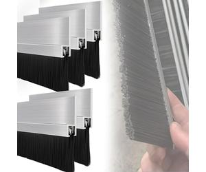 cepillo puerta entrada Paquete de 1, 2 y 5 sellos de cepillo para puerta garaje con tipo H, barrido inferior para uso industrial, pelado puerta enrollable(5 PCS,H 200 MM)