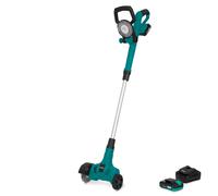 Cepillo quitahierbas inalámbrico 20V - mango telescópico | 2 baterías 2.0Ah y cargador rápido incluidos