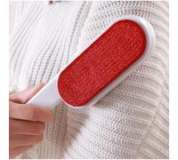 Cepillo quitapelusas para prendas - Elimina pelusas, polvo y pelo de mascotas - Doble almohadilla de terciopelo - Mango ergonómico