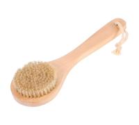 Cepillo Quitaplaya de Madera Khaki con Mango Ergonómico y Cerdas Suaves | Limpieza Rápida en Coche y Surf, Colgable, para Equipo y Silla de Playa, Acabado Natural