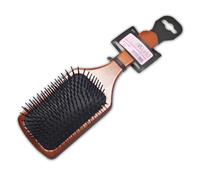 Cepillo raqueta de madera rectangular tamaño grande desenredar peluqu