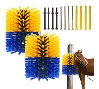 Cepillo rascador para animales de granja, raspador de caballos, juego completo de cepillos de masaje, alivia el picor en la espalda para animales de granja, caballos, cabras, ganado, ovejas, cerdos