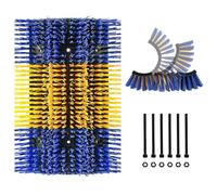 Cepillo rascador para caballos con 12 tornillos, cepillo rascador para animales de granja, cepillo semicircular para rascar vacas, cepillos de masaje para animales de granja, caballos, cabras, ganado,