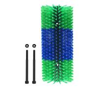Cepillo rascador para, cepillo de masaje para raspar ganado, cepillo rascador para el cuidado del cabello de la espalda, cepillo de expulsión de masaje completo para animales de granja, doble tornillo
