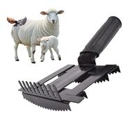 Cepillo rascador para ganado, herramienta de peine para desenredar equinos, cepillo de aseo resistente con cerdas duraderas, accesorio de granja, herramienta de animales con diseño resistente, equipo