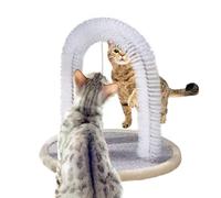 Cepillo Rascador Para Gatos - 30x30x33 Cm Cepillo De Con Rascador | Resistente A Mordeduras, Juguete Autogroomer Para Pequeños Grandes, Accesorio Mascotas