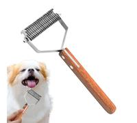 Cepillo Rastrillo Para Mud De Pelo De Perros Peine Desenredador con Doble | Rastrillo De Aseo De Perros Para En Salón, Baño, Spa, Aseo, Mud De Pelo, Du