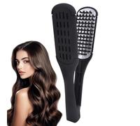 Cepillo recto para el cabello, peine para cabello recto de doble cara, herramienta de peinado antideslizante, cómodo de sostener, cepillo alisador para hija, amiga, hermana