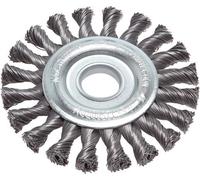 Cepillo redondo de acero trenzado 115X12 mm Ubicación Agujero 22,2 mm