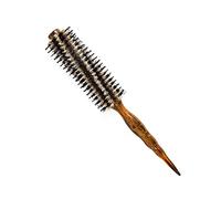 Cepillo redondo for peinar el cabello con mango de madera veteada - Cepillo voluminizador de cerdas mixtas for uso diario