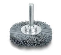 Cepillo redondo LESSMANN Ø70mm con cerdas abrasivas de vástago de 6mm