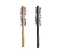 Cepillo redondo para el cabello,juego de 2 cepillos redondos de madera para el cabello Peines redondos con mango de madera para peinado secado con secador peluquería etc