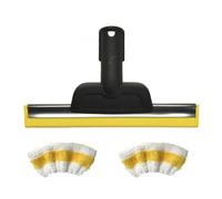 Cepillo redondo para limpieza de ventanas, boquilla, raspador, piezas de limpieza a vapor