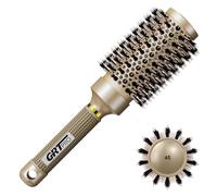 Cepillo Redondo pelo Profesional de Cerámica Y Iones Negativos, con Flujo de Aire Redonda, calor uniforme, Suavidad Instantánea y Cuidado sin Enredos, 45 mm,Para cabello medio-largo