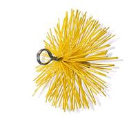 Cepillo redondo sintético | Conector de acero roscado M12*1,75 mm | Limpieza de conductos revestidos | Chimenea, caldera, estufa, tuberías, canalones | Ø 180 mm | Kibros 4ESS18b