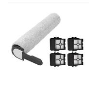 Cepillo Rodillo, Filtro HEPA, Compatible con Proscenic F10 Ultr Accesorio for Aspiradoras en Seco y Húmedo piezas de repuesto(1Rollers 4 Hepas)