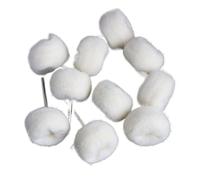 Cepillo rotatorio de 1 pulgada, 10 piezas, rueda lijado, pulido y abrillantado for herramientas, accesorios fieltro lana redondo 25 mm(10pc cashmere,With 2.35mm shank)